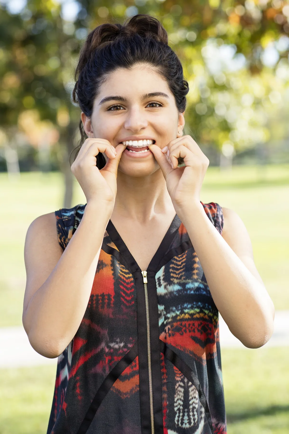A confident smile during ClearCorrect treatment