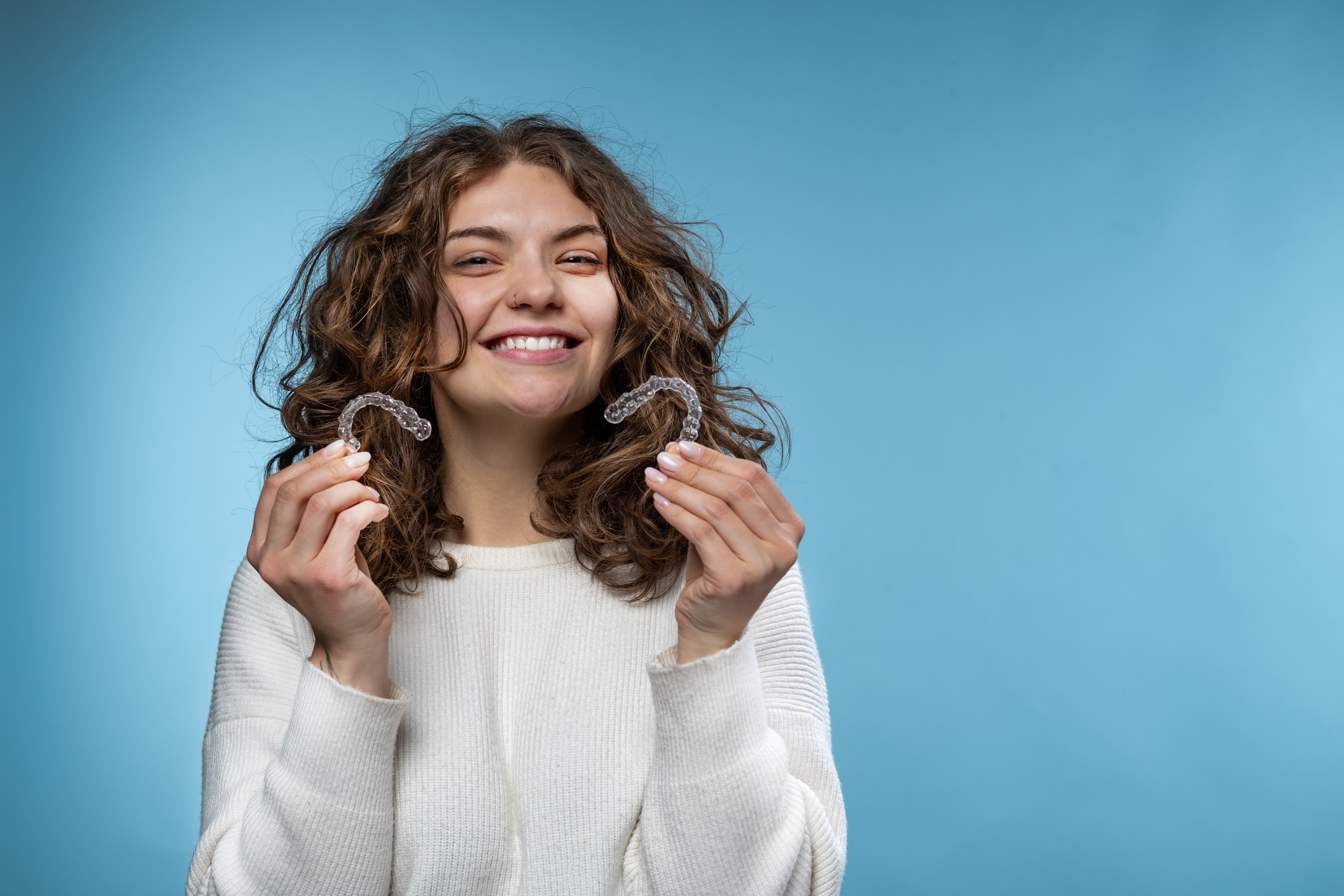 Orthodontics patient smiling