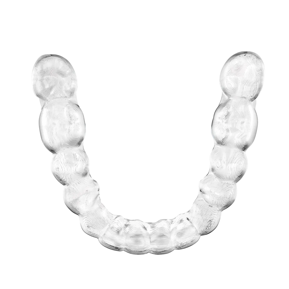 A single clear Invisalign® aligner