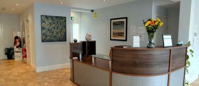 The Oldham Orthodontics reception desk