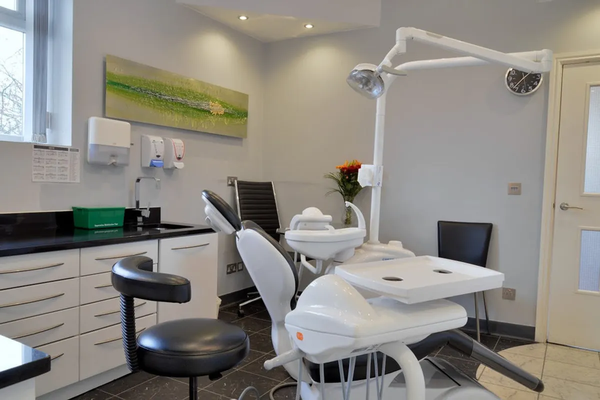 A modern, immaculately presented orthodontic surgery room