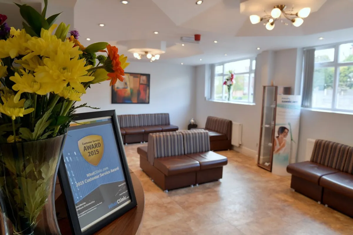 The Oldham Orthodontics waiting area